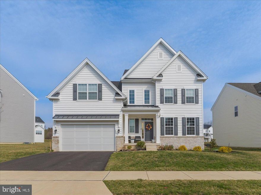 Fortunate for your buyers this gorgeous New-Build property(built in 2022) is  available . One buyers loss is another buyer's gain.  Let's get right to it. Extremely large Colonial, with very unique layout.  This beautiful property is located in Grove Valley Farm Community with Central Bucks School District.  Spacious living room, formal dining room, amazing sized eat-in-kitchen with tons cabinetry, endless counter space, center island, over mount micro, deep sink, top/bottom fridge with ice maker. Gleaming hardwood floors extend throughout all of the living spaces, including the oversized living room with vaulted ceiling and abundant natural light.  Up the turned staircase, a sprawling primary suite features one walk-in closet, clawfoot bathtub, and dual vanity. Three generously sized bedrooms with ample closet space have their own unique bathrooms. The lower level is well suited for your recreational needs - media center, fitness center, or playroom. This home is conveniently  located to shopping, entertainment, park, dining, and pubs. Easy access to major highways and Turnpike. Current owners are looking forward to passing the home along to others who will enjoy it as much as they have.