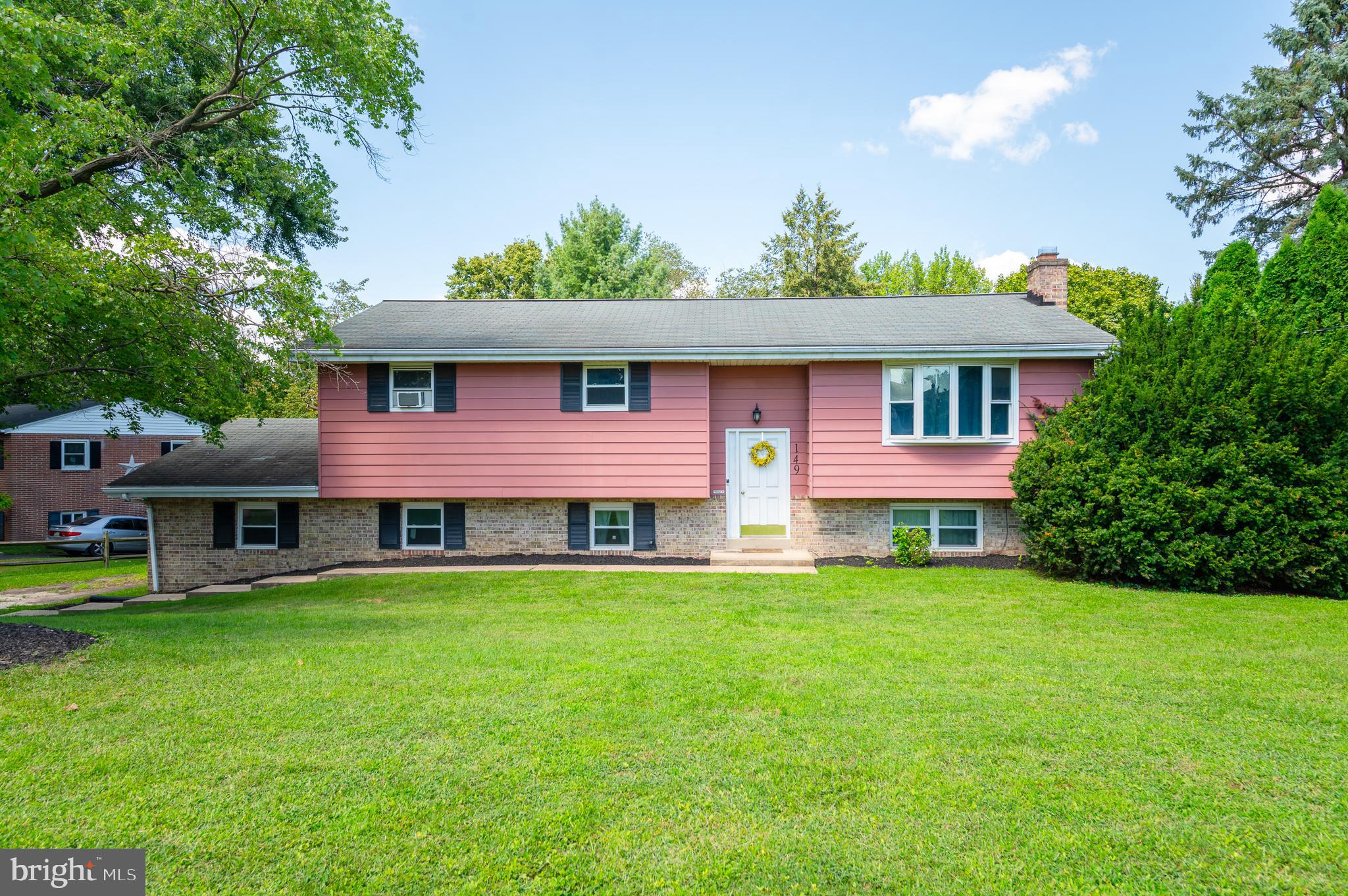 Picturesque peaceful private sequestered homesite in a beautiful neighborhood. Enter a spacious open foyer to open living dining with a traditional solid oak kitchen. Very functional to use as is and great possibilities to easily transform with cosmetic paint and new hardware. Use inspiration from instagram or pinterest!
Three spacious bedrooms upstairs plus fourth lower level bedroom ideal for inlaws or older teens! There is also a potential to complete a second bathroom on the lower level. Large finished lower level, massive brick fireplace and daylight walkout to private rear yard where family can gather, kids can play, woofies and putties can roam and future pool lovers can clean and open up the quality Anthony & Sylvan pool. It was opened and enjoyed in 2024. The seller has documents of maintenance records over the past years. This pool is available to be loved and enjoyed once again, provides daily sunshine use and for special family occasions. Also, there is a two car garage for automobiles or room for hobbies.
Create legacy, invest in your dreams and great financial opportunity for sweat equity improvements.