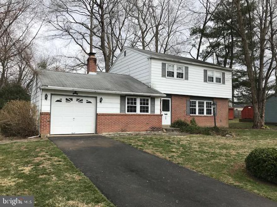 Rare opportunity to transform and add your finishing touches to this 4 bedroom, 1 1/2 bath Warminster colonial. There are 2 wood burning fireplaces, hardwood flooring, central air, eat-in kitchen, 1 car garage and nice yard space. Your chance to get your foot in the door of a great neighborhood just 1 block from park. Price reflects upgrades needed - being sold "as is".  Includes washer, dryer and refrigerator.