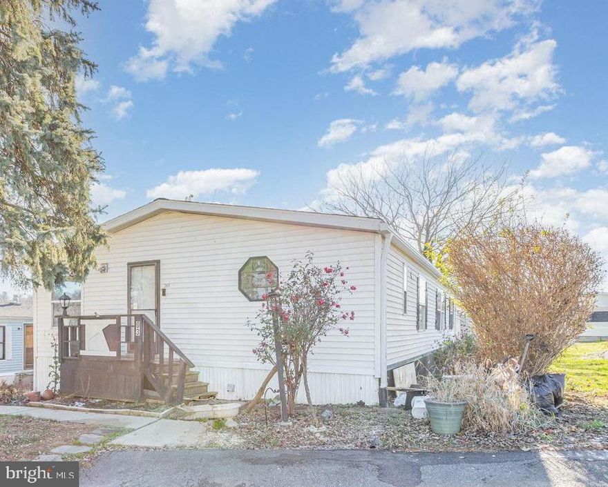 1989 DEROSE 28x60 (1680 sq ft) with 3 beds, 2 baths is ready for your cosmetic touches. New roof and gutters in 2025. New tankless gas (UGI) hot water heater in 2025. $900 monthly lot rent. All ages community with pet friendly rules. No sign. Make your showing appointment ASAP. see 24 pics.