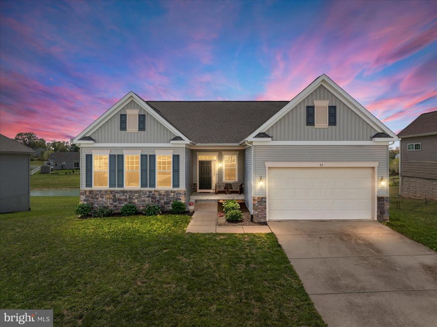 4 bedroom, 3 full bath home with an open floor plan, thoughtful updates, and a setting you will appreciate every single day.

Fresh paint and brand new carpet throughout give the home a clean, move in ready feel from the moment you walk in. The main living area flows seamlessly into the kitchen, creating an ideal space for both everyday living and entertaining. The kitchen offers ample cabinet space and granite countertops, along with appliances approximately 4 years old including the dishwasher, microwave, oven, and stove.

Major updates have already been taken care of, including a roof that is just 2 years old with a 30 year transferable warranty and a water heater approximately 2024, giving you peace of mind on big ticket items.

The basement adds flexibility with a finished fourth bedroom and full bathroom, creating the perfect setup for guests, extended stays, or future plans for a private in law suite.
Out back is where this home truly stands out. The lot backs to a peaceful retention pond, offering added privacy with no direct rear neighbors, along with sunset views you will enjoy every evening.

Conveniently located in Martinsburg with easy access to commuter routes, shopping, and dining, this home offers the perfect balance of space, updates, and lifestyle.

Homes with this combination of features, flexibility, and views do not come around often. Schedule your showing today.