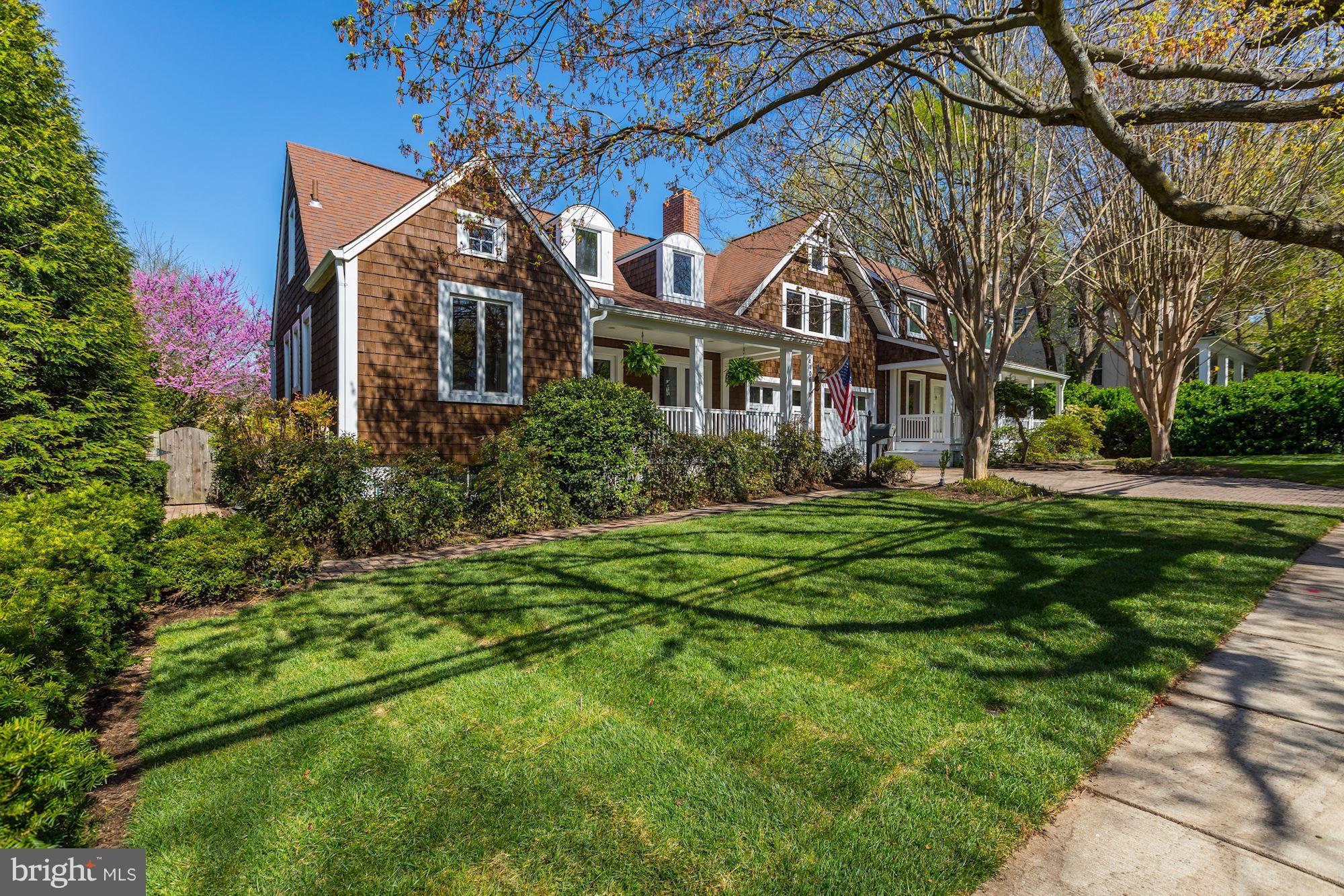 New England charm in close-in Bethesda! This renovated retreat on over a 1/4 acre lot with pool in sought-after Brookmont is located 2 traffic lights from the DC line. 7BR's, 5 full/3 half-baths, exceptional indoor and outdoor spaces with an open and flexible floorplan, multiple family rooms. Au-pair suite with sep entrance and 2 car garage.