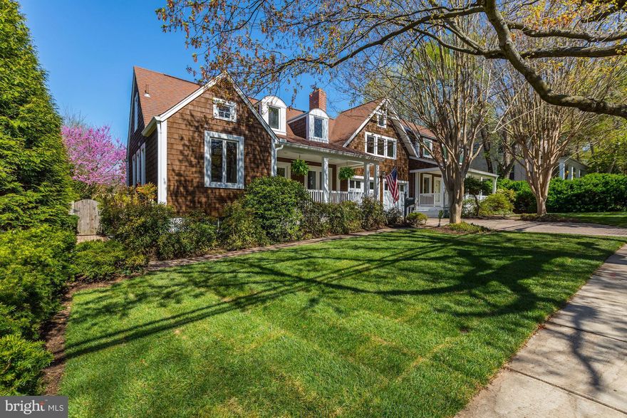 New England charm in close-in Bethesda!  This renovated retreat on over a 1/4 acre lot with pool in sought-after Brookmont is located 2 traffic lights from the DC line. 7BR's, 5 full/3 half-baths, exceptional indoor and outdoor spaces with an open and flexible floorplan, multiple family rooms.  Au-pair suite with sep entrance and 2 car garage.