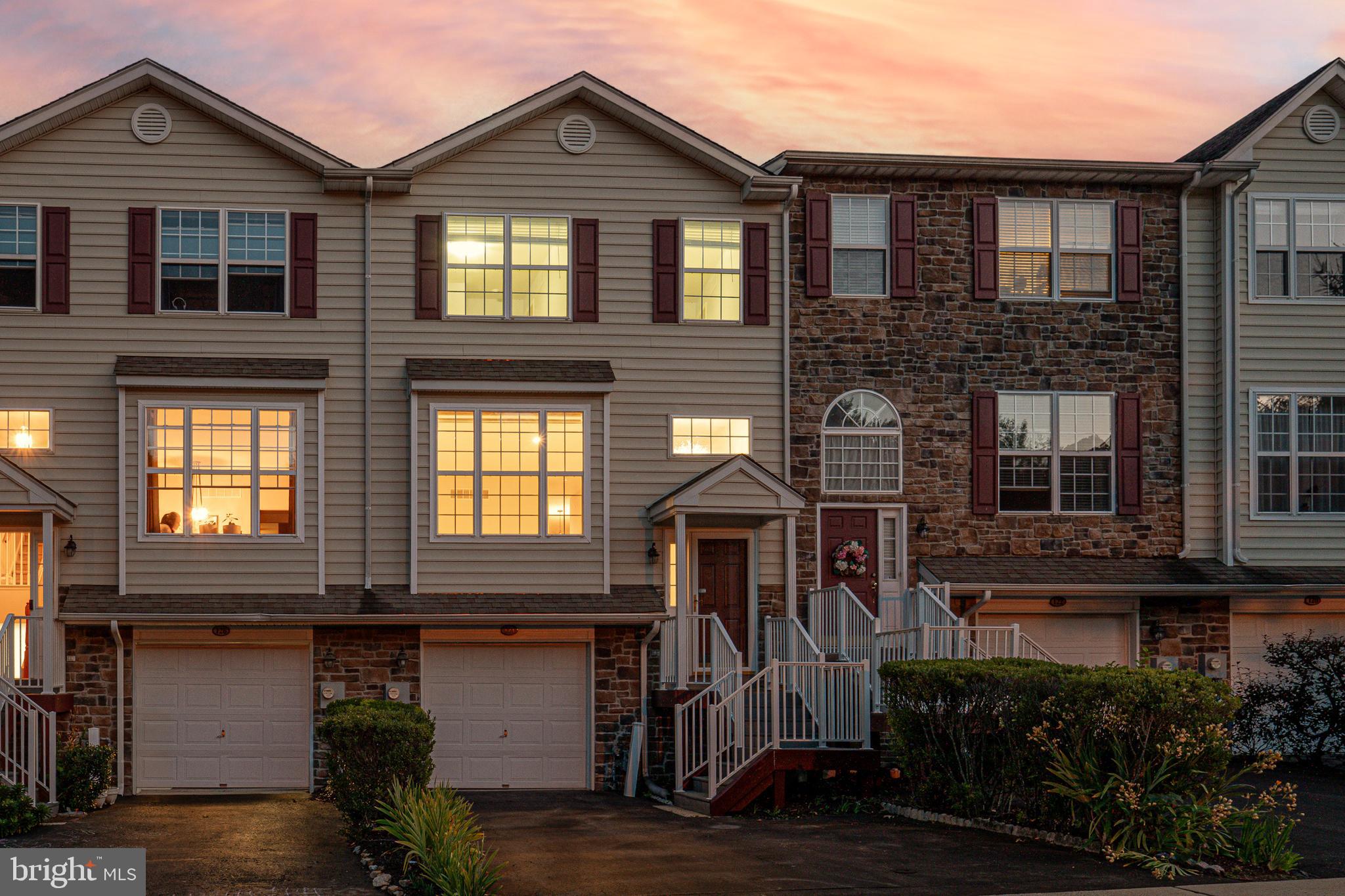124 Avon Ct in popular Charlestown Oaks is your opportunity to start living a carefree lifestyle in a luxury townhome. This unit sits proudly on a premium cul de sac lot. This is the best location within the desirable community because there is vast open space behind the home. It offers more privacy than many single homes in the area!  Once inside, prepare to be wowed by the size.  There are 3 levels of living space and over 2,500 square feet above grade!  The brilliant layout is perfect for entertaining. Once inside, you will immediately notice the home has been meticulously maintained. The focal point of the main level is the kitchen and family room. Designed for a chef, the eat-in kitchen has gas cooking, ample granite counter space,  tile backsplash, island with storage, upgraded cabinets, pantry, and dry bar area. It's open to the bright family room with lighted ceiling fan and cozy gas fireplace. The spacious primary suite highlights the upper level. The suite features recessed lights, ceiling fan, walk in closet, additional closet, and private full bath.  The spacious bath has a dual vanity, tile floor, stall shower, and soaking tub.  Two additional generously sized bedrooms, full hall bath, and laundry complete this level.  Need more space?  The lower level with walk out access provides significant bonus living space to use as you see fit.  Like to spend time outdoors? The rear patio is a great space to enjoy the beautiful fall weather and changing scenery.  Charlestown Oak's location is super convenient. You have quick access to Phoenixville Pike,  202, 29, 401, and 76 plus all the shopping and dining in King of Prussia.  Buy this home and enjoy low taxes, low fees, and very little maintenance. 1 year buyer home warranty included!  Come quick because this opportunity won't last long!
