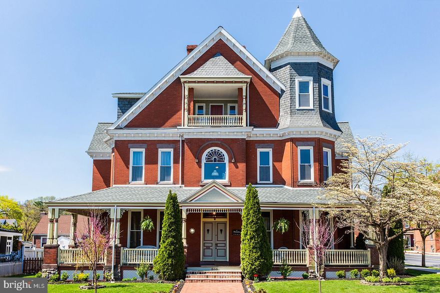 Step back in time into this beautifully restored 1895 Queen Anne Victorian home. This stately six bedroom, two and a half bath home was completely renovated over the last three years and no detail has been left untouched. The entire interior of this home has been lovingly restored by trained craftsmen and still contains all of the original ornate woodwork, pocket doors, and stained glass throughout. This home boasts a new roof, energy efficient thermal pane windows, updated electrical and plumbing, new heating system, and much more. The wrap around front porch was rebuilt and brought back to its former glory using mahogany stained tongue and groove flooring, and it now serves as a relaxing space to entertain friends and neighbors. The original brick walkway was reset in a timeless herringbone pattern, and a new period correct gothic picket fence surrounds flowering shrubs and fruit trees in the spacious backyard. The outdoor area includes plenty of storage space in the oversized 10X18 barn style shed. The third floor of this home includes a spacious mother-in-law suite with a full bathroom and kitchenette. In addition, the third floor space will delight you with an open concept gaming room complete with exposed brick accents and a Brunswick furniture grade billiards table. Step up into the crows nest turret for views of the Susquehanna river, or relax on the rocking chairs on the balcony for stargazing at night. The property is within walking distance to schools, churches, and beautiful downtown Columbia, voted one of the best small towns to visit by Smithsonian magazine. This amazing home is one of the few historically significant Victorian mansions left in Lancaster County and even fewer are ever offered for sale. Now is the time... this is the home you have been dreaming of.