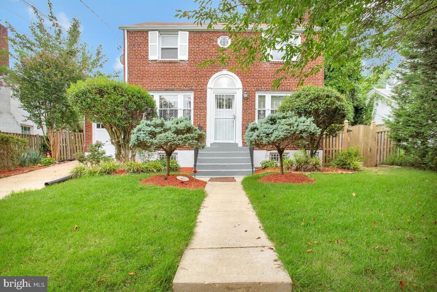 Unpack and Settle-in Right Away into this 3-bedroom 2-bath all-brick colonial in desirable Avondale Grove. You'll love this  house with high-end finishes and exquisite furnishings - upper level bathroom with marbled tile from floor to ceiling; and special-ordered bathtub; lower level bathroom floor with stoned tile and vessel sink; entry doors with bevelled glass to enhance the aesthetics; re-designed kitchen with slide-in range, granite counters, ceramic floors and stainless steel appliances. Dentil crown molding, lighting, window treatments, and other finishes complete the ensemble. This house is a perfect mix of the traditional with contemporary and  is ready for you to rock, roll, and entertain from the inside to the out. Exterior Landscaping compares with Better Homes and Gardens with the rose bushes, topiary, holly and cypress.
Need to get somewhere? This house is less than 30 minutes from just about everywhere - metrobus or metro rail, rideshare or taxi; groceries or general shopping, recreation or entertainment; monastery or church.  Sold 'As Is' 2013 Woodreeve Rd was remodeled from top to bottom--No Expense Spared. Please make a visit to this home Your priority.