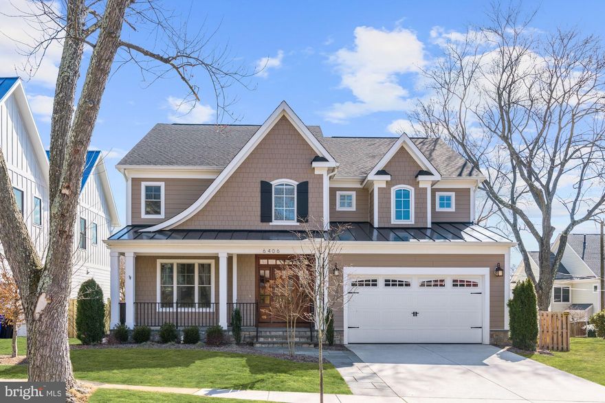 Situated in the heart of the Williamsburg neighborhood, this like-new craftsman style home, with five bedrooms all with ensuite baths, features a spacious open floor plan ideal for everyday living as well as more formal entertaining. This home offers gleaming hardwoods, high-end detailing, custom millwork, and top-brand finishes throughout.  The gourmet chef s kitchen is well-appointed, boasting a spacious center island with a prep sink, Carrara marble countertops, and stainless steel appliances. The lavish master suite, complete with his and her walk-in closets, creates an ideal retreat offering a free-standing soaking tub, separate shower and his and her vanities. The walk-up lower level is well-equipped to host any game day event or party with a large recreation room, custom built-in wet bar, and guest suite. The outside space offers a welcoming covered front porch, flagstone patio, flat fenced-in backyard, and newly landscaped yard.  The oversized two-car attached garage is conveniently connected to the mudroom offering plenty of closet space and a powder room. This home is less than one mile to the East Falls Church Metro, minutes to the Williamsburg Shopping Center, and convenient access to 66, 495, and the George Washington Parkway it is only a short commute to McLean, Tysons Corner, and DC.