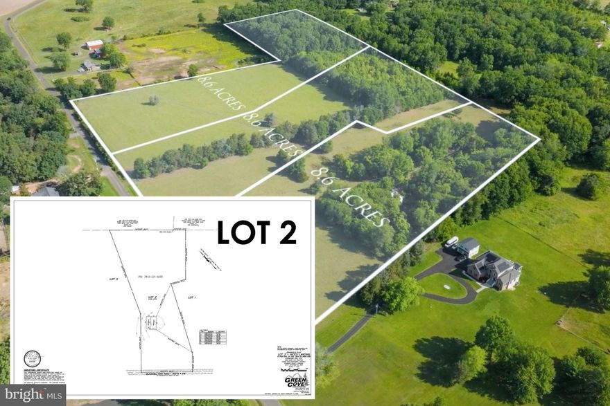 LOT 2 – 11243 Blackwelltown Road, Midland, VA 22728

This 8.6-acre parcel offers a straightforward opportunity to purchase land and build with flexibility. The lot is mostly open and level, making it easy to design and place a home without excessive site work. Two septic perc sites evaluations are already in place, allowing for multiple build configurations now or in the future.

The parcel allows for up to two homes, there is currently 1 VDOT driveway permit, making it suitable for a family division, multi-generational living, or a builder looking to construct and resell two homes. Buyers may build one home now and retain the option to build a second later OR Build one primary home and an accessory dwelling unit now. (Fauquier ADU rules state On R1 maximum ADU size is 800sf sq. ft.) OR hold the land for future subdivision or development potential.

This property works well for:

A primary residence with room to expand

A family compound or in-law setup

A custom builder with a client seeking acreage

A long-term land hold with build flexibility

Located in Midland, this parcel is approximately 20–30 minutes from major cities including Fairfax & Arlington, VA to the north and Fredericksburg & Richmond to the south, offering a balance of rural space with access to employment, shopping, and services.

Lot 2 is one of three adjacent 8.6-acre parcels available, providing additional opportunities for buyers seeking more land or future expansion.

see additional lots (LOT 1-VAFQ2020018, LOT 2-VAFQ2020364, LOT 3-VAFQ2020368)