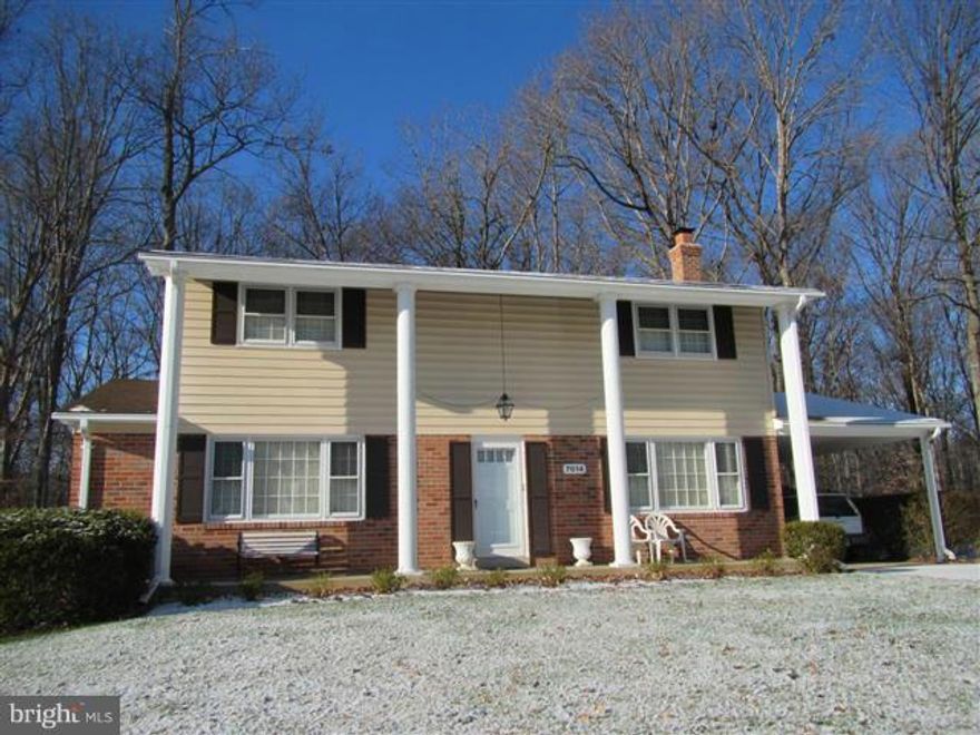 4 BR 2.5 BA Colonial on 1/3 acre lot with 1 car carport!.  Hardwoods under carpet on Main and Upper Levels!  Family Room with Wood Burning Fireplace.  Large Eat-In Kitchen!  Great Home that needs updating!  Close to NGA, Ft Belvoir, Major Highways and Shopping!