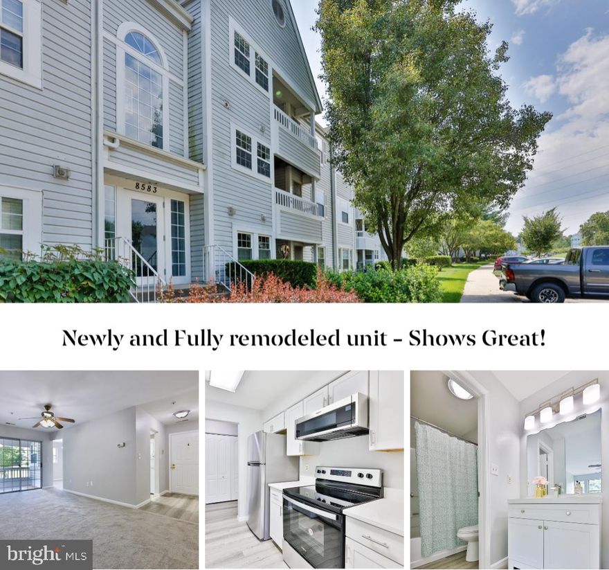 LOOK NO FURTHER - MOVE-IN READY virtually new 2 bedroom, 2 bath condo is available for its new owners! The home offers NEW paint, NEW flooring, NEW kitchen cabinets, NEW appliances, NEW Quartz countertop. NEW bathrooms. The living room is spacious, both bedrooms are great size (primary bedroom w/ a walk-in closet), separate dining room area is off kitchen. Enjoy sipping a cup of coffee and read a great book on the covered balcony * * * at this community you don't have to ever pay for another water bill (included in condo fee). The community offers outdoor swimming pool. The community has central location - close to highways, shopping and dining.