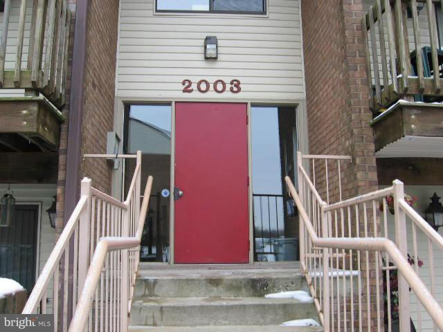 Spacious condo unit.2bedrm possible 3bedrm or office, 2 Full BA carpet thru out, separate dining room, lg family room. Kitchen with plenty of cabinets, washer,dryer, balcony off of the family room. MBR w/walk- in closet Locked entry door with intercom/buzz in system. Community just off of route 40. Close to Aberdeen Proving Ground Sold As-is AHS warranty pd by the seller