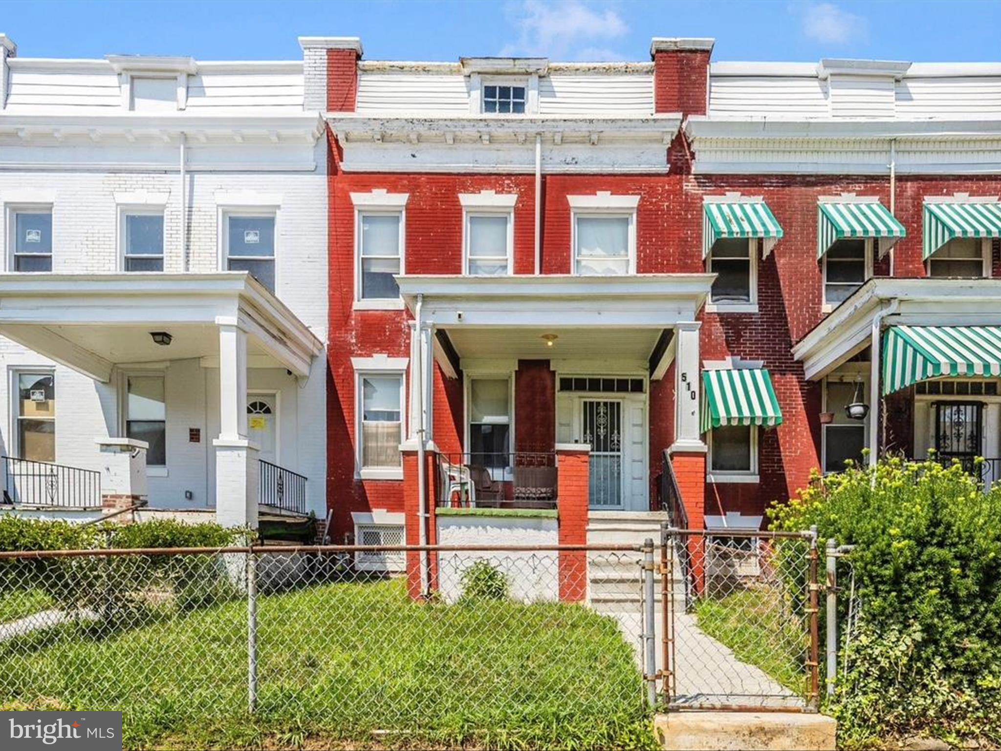Fantastic opportunity to own this solid brick townhome in the well established neighborhood of Allendale! Upon entry you are welcomed by hardwood floors, open floor plan, large living room and separate dining room with tons of natural light. The eat-in kitchen is right off the living room that leads to an enclosed porch. The upper level has three spacious bedrooms and a full bath. The full basement has lots of room for extra space for storage or hobbies! There is a patio right off the back door with a fence in yard, making it ideal to host gatherings. Don't miss out on this one! Close to Shopping District and commuter routes. Walking distance to public transportation.