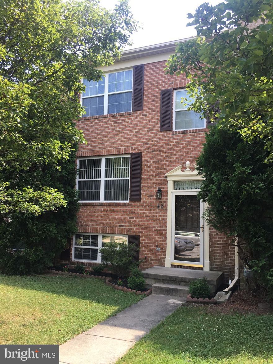 Gorgeous Brick TownHome In Rarely Available Hines Estates Community. This Updated Home Offers Four Bedrooms, Two Full & Two Half Baths, New Appliances, New Carpet, New Paint, Separate Dining Room, Cozy Wood Burning Fireplace, Spacious FF Basement w/Lower Level Bedroom. Oversized Deck For Entertaining or Just Relaxing In Your Own Tranquil Retreat. Easy Access To 695 And I- 95, Ample Parking.