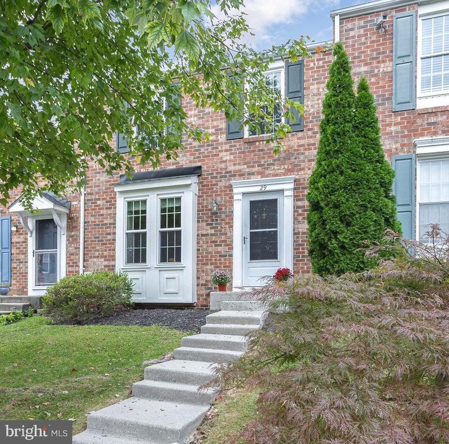 This charming brick-front townhome, nestled in the sought after Ridgely's Choice community, is ready for its new owners. Enjoy the newly renovated, eat-in kitchen that is ideal for casual dining. Boasting two bedrooms and two and a half baths, this colonial home offers abundant living space. The spacious living room provides ample room for entertaining. Upstairs you will find two generously-sized bedrooms. The primary, featuring an en suite bathroom. The finished basement serves as a bonus room.  Step onto your back deck to your quiet outdoor space with no neighbors behind you, perfect for entertaining. Conveniently located near shopping, restaurants, and major roadways. Don’t miss out on this beautiful property. Contact us today to schedule a viewing!