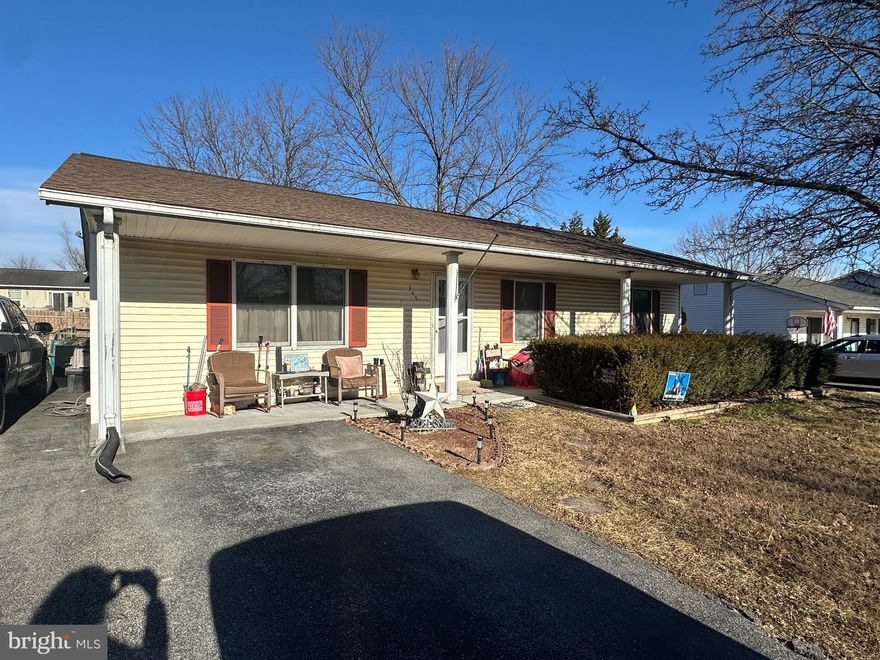 Spacious ranch style home featuring 3 bedroom 2 full baths with full length covered front porch.  Great size rear yard that is mostly fenced with outbuilding. Paved driveway.  Tenant occupied, appointment only for showings please.