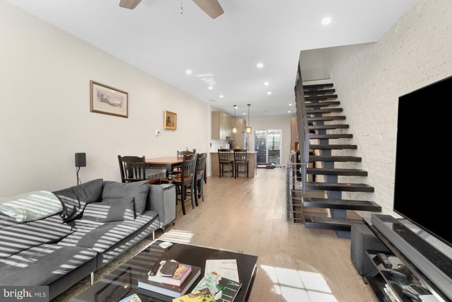 Available Early April:

Welcome to your future home at 2321 Cross St! This beautifully updated 2 bedroom, 3 bathroom gem offers a classic straight-through style with modern touches. Step onto the gleaming hardwood floors that lead you through the open living, dining, and kitchen areas, complete with counter seating and stainless steel appliances including a gas stove. Enjoy the convenience of a small back patio for outdoor relaxation. Upstairs, discover 2 generously sized bedrooms situated on opposite ends. The primary room boasts an ensuite bathroom with a sleek glass shower, while a full common bath serves the hallway and second bedroom. Additional perks include a wine fridge, chest freezer, and pilot house drink fridge. Ascend to the rooftop deck for stunning city views. Plus, a finished basement provides bonus space, laundry facilities, and yet another full bathroom. Don't miss out on this perfect blend of charm and modernity!

Please note that any furniture could stay if tenant wishes, including mounted televisions in both bedroom and kitchen, and a 75" television in the living room.

About The Neighborhood:

Nestled in Philadelphia’s Point Breeze neighborhood, this location offers convenient access to Wharton Street Playground, Vare Recreation Center, and Lanier Dog Park. Bus routes 7 and 29 are nearby, providing easy public transportation options. Close proximity to Point Breeze Ave offering an abundance of shopping and entertainment options. Local favorites include On Point Bistro, Los Camaradas, Two Eagles Cafe, American Sardine Bar, Pharmacy, Rosario’s Pizza, Battery & Crumbs Vegan Bakery and Cafe, and more, ensuring an exciting culinary experience.

Lease Terms:

Generally, first month, last month, and one month security deposit due at, or prior to, lease signing. Other terms may be required by Landlord. $55 application fee per applicant. Cats and small dogs are conditional on owner's approval and may require a monthly pet rent, if accepted. (Generally, $25/pet/month). Tenants responsible for: electricity, gas, cable/internet, and water. Landlord Requirements: Applicants to make 3x the monthly rent in verifiable net income, credit history to be considered (i.e. no active collections), no evictions within the past 4 years, and must have a verifiable rental history with on-time rental payments. Exceptions to this criteria may exist under the law and will be considered.