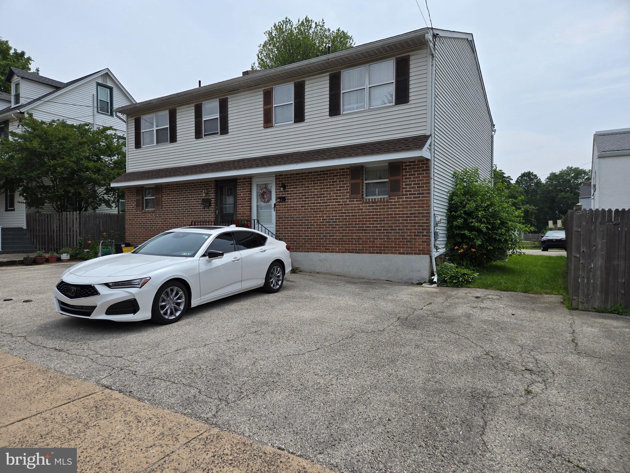 Buyer's Remorse on this beauty so it back on the market! Their loss your gain. Come see this solid built duplex with two long term tenants. Limited exterior maintenance .
Each unit has living room, dining area, kitchen, plus powder room, and deck on first level. Two large bedrooms on second with full SOT bath on second. Laundry facilities in half basement.