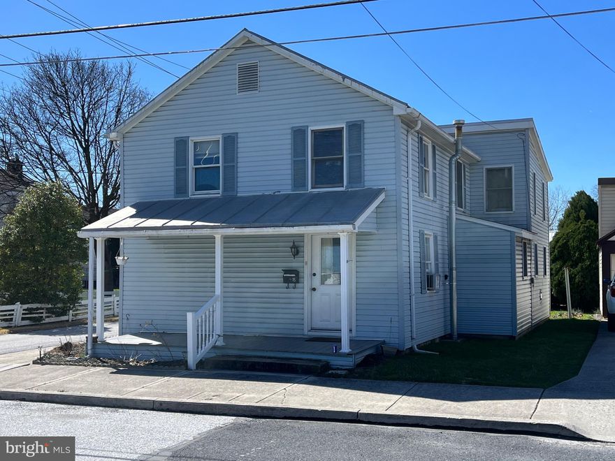 Very nice detached home in Littlestown Boro.  Three bedrooms and two full baths.  Was previously a rental unit.  Nice detached shed in rear of property.  City water and sewer.  Great starter home.  Rear yard.  Front porch and mud room.  Easy to show.  Selling as is.