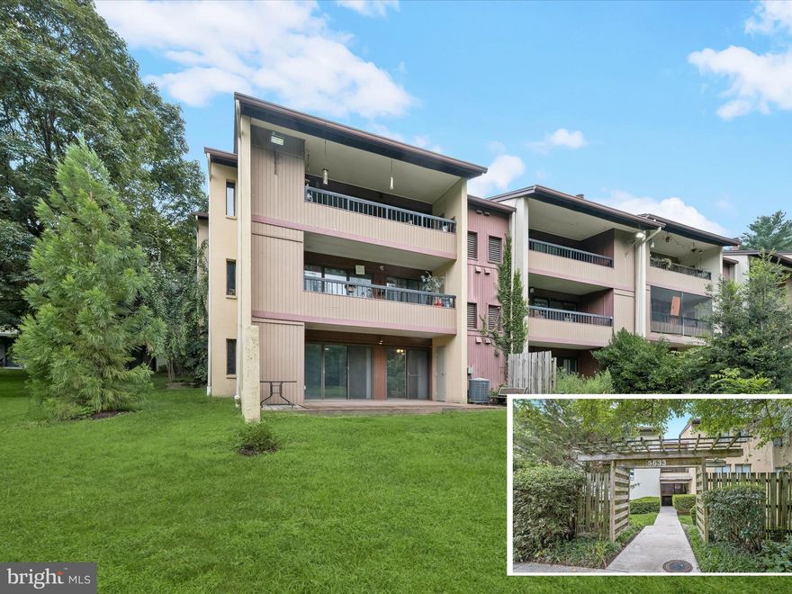 Tucked in the heart of Columbia, this spacious garden-style condo blends modern style with natural serenity. Inside, you’ll find a thoughtfully renovated three-bedroom, two-bath layout where large windows and multiple sliding glass doors fill the home with natural light and showcase lush, green views from nearly every room. Freshly painted in a soft, neutral palette, the interiors are grounded by stylish wide-width luxury vinyl plank flooring that flows throughout. The updated kitchen features crisp white cabinetry, a sleek marble-look subway tile backsplash, a pantry, and stainless steel appliances. A section of warm butcher block countertop opens to a breakfast bar and a window into the living room, perfect for casual dining or entertaining. Just off the kitchen, the spacious dining area is accented with wainscoting and leads directly to the expansive composite deck through a sliding glass door. In the adjacent living room, a triple-panel sliding door creates an effortless indoor-outdoor connection to the same deck, ideal for enjoying morning coffee or evening gatherings with a peaceful view of mature trees and wide open community green space. Down the hallway, the generous primary bedroom features two closets and a private en suite bath with a walk-in shower. Two additional bedrooms share a second full bath, and a laundry room adds everyday convenience. This inviting condo offers a low-maintenance lifestyle while being moments from Columbia’s most beloved amenities. Explore nearby village centers, boutique shops, and diverse restaurants, or take in live performances at Merriweather Post Pavilion. Outdoor recreation options are endless with close proximity to Centennial Park, Cedar Lane Park, Columbia Dog Park, Columbia Sports Park, Hobbit’s Glen Golf Course, and miles of scenic trails perfect for walking or biking. This home is a smart blend of comfort, updates, and location. Welcome home.