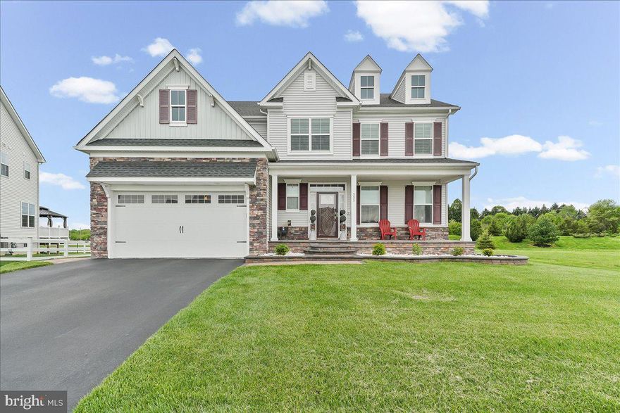 Welcome to 331 Appleford Circle—where luxury, space, and thoughtful design come together in a home that truly stands out. Step inside to an expansive open-concept main level highlighted by rich hardwood flooring and an abundance of natural light. The living area is both elegant and inviting, centered around a stunning floor-to-ceiling stone gas fireplace, creating the perfect setting for relaxing evenings or entertaining guests. The beautifully designed gourmet kitchen, featuring a large granite island with seating, soft-close cabinetry, gas cooktop with a sleek range hood, and double wall ovens. Stainless steel appliances and ample cabinetry provide both style and functionality. The main level also offers a private home office, a convenient powder room, and a well-designed mudroom leading to the garage. Upstairs, a spacious loft provides additional flexible living space—perfect for a media room, lounge, or play area. The home features four generously sized bedrooms, including a luxurious primary suite with a tray ceiling and a custom upgraded walk-in closet system. Three bedrooms offer walk-in closets, and the upper level is complemented by three full bathrooms. The finished basement is a standout feature, offering a large open recreation area ideal for a home theater, gym, or game room. Complete with a full bathroom and built-in Murphy bed, it provides the perfect setup for guests or extended stays. Throughout the home, you’ll find high-end touches including plantation shutters in all bedrooms, banded shades on additional windows, and pre-wiring for cable in every room, blending comfort with modern convenience. Step outside to your private outdoor retreat—featuring a beautifully crafted paver patio with decorative inlay, retaining wall accents, a convenient walk-out staircase from the basement, and a full elevated deck—perfect for entertaining or simply enjoying the peaceful, open backyard views. From its elegant finishes to its versatile layout, 331 Appleford Circle offers the perfect balance of luxury and everyday functionality. This is more than a home—it’s a lifestyle upgrade.