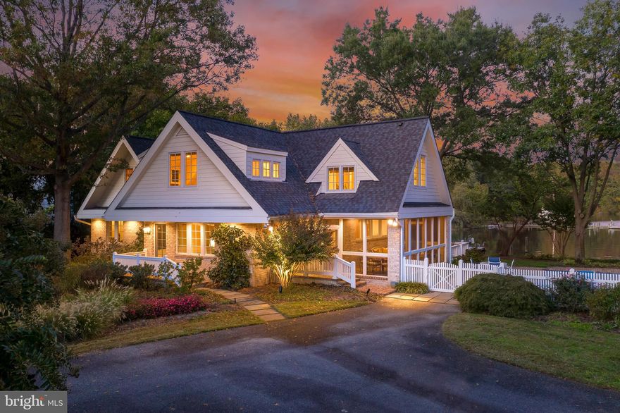 Sought after Wimbledon Farms waterfront offers  water views, 156  of water frontage, private pier with 5  MLW, 2 slip  on Harness Creek off the South River. Relaxing screened porch and deck overlook the waterside pool and entertaining space. Light filled and open floor plan offers water views from most room. Featuring a  Four upper level bedrooms including a master suite with balcony, reading nook, and tranquil water views.  Stately trees and lush landscaping on 1.16-acre lot with easy access to historic Annapolis and DC.