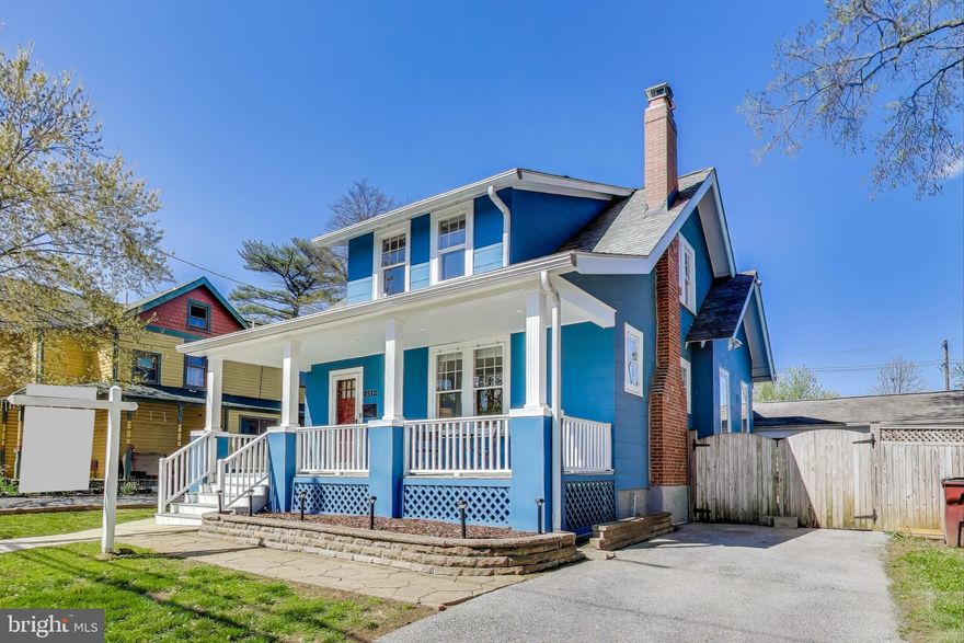 Blue bungalow is beyond beautiful! Say that five times and you won’t be disappointed! This stylish Riverdale Bungalow exudes charm from outside to in. Greeted with a deep front porch, the welcoming feeling starts as soon as you park outside. Enter into a spacious foyer with refinished hardwood floors that carry throughout the main level. In true bungalow fashion, the living room is highlighted by its oversized windows with tons of natural light and grounded with the painted brick wood burning fireplace. A large dining space is perfect for entertaining and connected to the open concept kitchen via a sweeping peninsula. The kitchen was renovated in 2020 and features solid wood cabinets, white Cambria quartz countertops, and stainless steel appliances. Upstairs you will find three spacious bedrooms and a 2020 renovated bathroom with designer touches. The lower level is a huge value add with space to finish a rec room, laundry and storage. A large and flat backyard is incredibly usable along with a multi purpose covered carport off the driveway. All of this and just steps to 2Fifty BBq, Town Center Market, and Hyattsville Arts District. This home represents the perfect blend of a well cared for and renovated property, great location, and incredible access to shops restaurants and commuter routes. Stop by this weekends open houses or message us to book a showing today!
