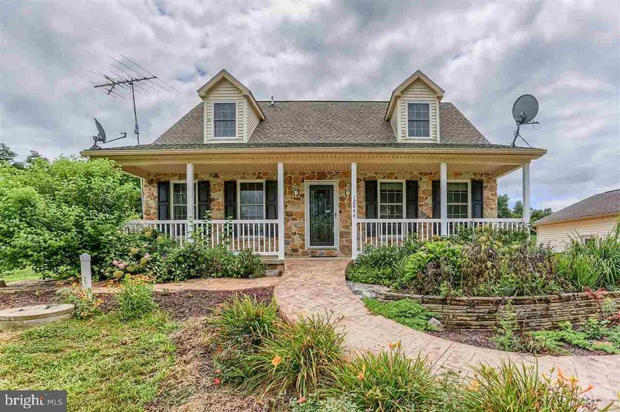 What can I say about this home! Your utility bills will be very low & you can eat off the land. This home has geothermal heating & solar panels. The property has fruit bearing trees & bushes. Veggies & fruit in the garden around the home. This newer Cape Cod has 1st floor master w/walk-in closet, full bath & hardwood through most. Oak stairway leads up to second floor that has large bedroom, walk-in closet & spacious area that could be a bedroom.