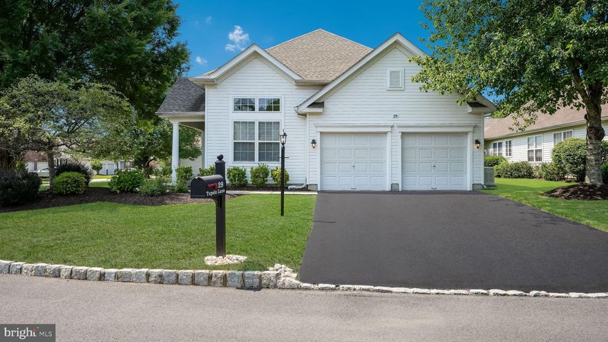 Welcome to the Active Adult Community of Flowers Mill! This is the perfect time to snap up a single home in this sought-after community.
The main floor features a formal living room and dining room with a soaring ceiling, creating a dramatic entrance. The eat-in kitchen comes with an island, dishwasher, and a cozy eating area. Adjacent to the kitchen is a family room with sliders that open to the back patio. Additionally, there is a den/office space.
The primary bedroom is conveniently located on the main floor and includes a walk-in closet and a full bathroom with a shower. There is also a powder room for guests on this level.
The second floor offers another full bathroom with a tub/shower and two large bedrooms.
The interior of the home is very neutral and includes brand new blinds throughout. The roof was replaced in 2020, the water heater in 2022, and the home also features a gas fireplace, gas heat, and a whole house generator.