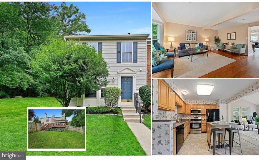OPEN HOUSE:  7/9 2-4 p.m.  Introducing a unique and extraordinary townhouse nestled in a serene location next to a lush treed lot owned by Baltimore County. Prepare to be captivated by the charm and elegance of this spacious end of group townhouse.  

As you step inside, the beautiful wood floors and open floor plan immediately create a warm and inviting atmosphere, perfect for entertaining guests. The kitchen features granite counters, modern appliances, and a bright sunroom that leads to a deck and fenced rear yard. Imagine enjoying peaceful bird watching from your deck or indulging in your very own vegetable garden, lovingly prepared by the previous owners.
On the upper level, you'll discover two ensuites.  The primary suite offers a walk-in closet and an updated bath. The lower level presents a vast finished space featuring a cozy gas fireplace and a full bath, offering endless possibilities for a home office, media room, or recreation area.

This remarkable home has been thoughtfully updated with a new HVAC system in 2019 and a water heater in 2021, ensuring year-round comfort and peace of mind. Situated just minutes away from The Avenue at White Marsh and White Marsh Mall, you'll have convenient access to a plethora of shopping options. Nottingham Park, with its athletic fields, pavilions, picnic areas, and playgrounds, is just around the corner, providing endless opportunities for outdoor recreation. Additionally, Franklin Square Medical Center is in close proximity, guaranteeing easy access to healthcare services.