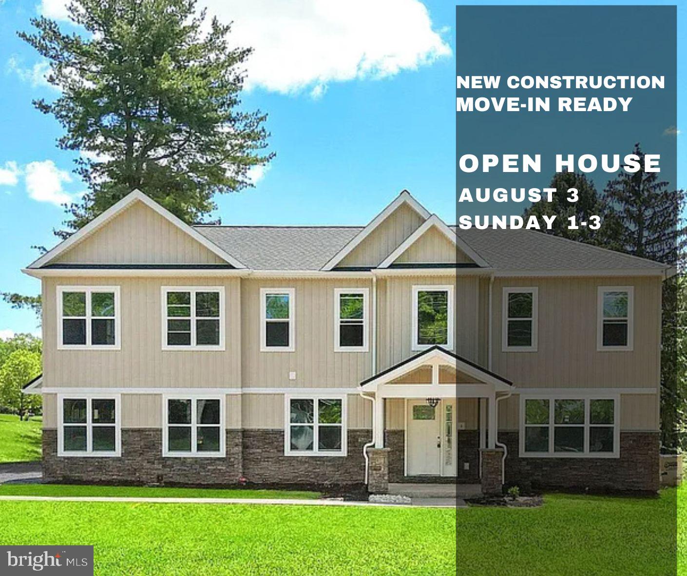 MOVE-IN Ready! Open House Sunday August 3rd 1-3. 224 Orchard Ln is completely rebuilt with top craftsmanship by Amish local builder from the ground up, offering modern luxury in a serene and spacious setting. THIS HOME IS FULL WITH UPGRADES (Premium Electrical Package, Premium Trim and Crown-Molding Package, Gourmet Kitchen Package, 2 HVAC Systems, Landscaping Package and more..). Set on nearly an acre in the sought-after Souderton School District, this home features new PUBLIC WATER line, new PUBLIC SEWER line, no HOA, and a fantastic location next to a beautiful neighborhood with mature trees, perfect for peaceful walks and engaging with neighbors. Since it's an existing Tax ID; You are getting a new construction home without the higher taxes! This exceptional home offers THREE true PRIMARY SUITS, each with a private en-suite bath and generous space—ideal for multi-generational living or hosting guests in comfort. AND TWO ADDITIONAL ROOMS (5 ROOMS + 4 BATH).
Beautifully LANDSCAPED front and rear yards enhanced with LED pathway lights, spotlights creating an inviting ambiance throughout the property. Generously sized front patio with a maintenance-free concrete surface and a sleek metal roof cover, offering year-round outdoor enjoyment. Main Level: As you enter the home, you’re welcomed by a dramatic TWO-STORY FOYER that’s flooded with natural light. The STAIRCASE features a classic Heritage-style railing complemented by sleek metal balusters, adding a touch of timeless elegance with a modern edge. The open-concept design includes engineered hardwood floors, sleek modern doors, recessed lighting, and BLUETOOTH SPEAKERS in the living and dining rooms for added style and convenience. The spacious living room features VAULTED CEILINGS and A stunning 72-inch sleek electric fireplace is the centerpiece, beautifully framed by STACKED STONE extending from floor to ceiling. Gourmet kitchen is a true highlight, with two-tone cabinetry, quartz countertops, stainless steel appliances, a 6-burner stove, wine cooler, exhaust fan, range hood, 36-inch sink, POT FILLER and a large walk-in PANTRY for extra storage. A picture window over the oversized sink frames serene views of the backyard, and just off the kitchen, about 30' x 18' concrete patio leads to the expansive yard, perfect for outdoor entertaining or relaxing. The MAIN LEVEL Guest SUITE offers versatility, with a full bath featuring double vanities and a stand-up shower, making it ideal for visitors or as a dedicated home office. The mudroom, complete with custom built-ins, connects directly to the oversized 3-car garage, and the extra-long driveway can accommodate 4+ vehicles. Home features modern rocker switches paired with Decora-style outlets. The garage is finished with recessed lighting and trim throughout.
Second Level (4 BEDROOMS): Upstairs, the luxurious primary suite provides a relaxing retreat that includes large windows, a spacious walk-in closet, and a spa-style bathroom that includes dual vanities, a soaking tub, and a glass-enclosed shower. A SECOND en-suite bedroom offers privacy and its own full bath, plus a walk-in closet. Two additional bedrooms share a beautifully appointed hall bath with double vanity, and the second-floor laundry room adds convenience for everyday living. All closets have recess lights.
Basement & Outdoor Living: The WALK-UP BASEMENT provides additional living space . The outdoor space is equally impressive, with a maintenance-free concrete patio surrounded by scenic views and open space, perfect for unwinding or entertaining guests.
Prime location with easy access to major highways and cities - Collegeville, Blue Bell, and Center City Philadelphia, Just a mile from Skippack Village. Contact us today for more information.