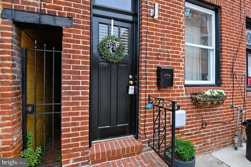 Welcome Home To Historic Fells Point.  Beautifully Renovated Townhome With Lots Of Natural Light And Hardwood Floors throughout.  Separate Living Room And Dining Room Include Built-in Bookcases and Exposed Brick. Stainless Steel Appliances in Kitchen and Separate Area For Washer And Dryer. Upstairs Includes Main Bedroom, Walk-in Closet,  Full Bath And Linen Closet. Enjoy Entertaining Family And Friends In Your Private Brick Courtyard  With  Lots Of Space For Gardening. The top roof is asphalt and 10 years old, the lower roof is 5 years old. Gas Furnace  and A/C is 6 months old.