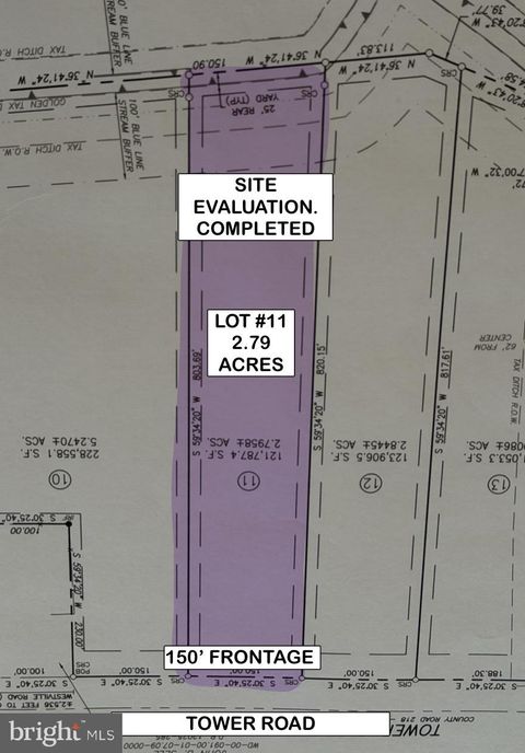 LOT#11 TOWER ROAD CAMDEN WYOMING DE 19934