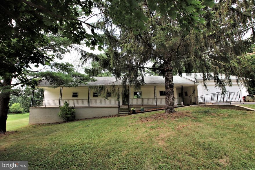 Lovely Rancher in quiet, rural location - 2 Bedrooms, Kitchen opens to Dining Area, large Living Room, updated Bathroom, Sunroom overlooking the nice back yard, main level laundry, unfinished walkout Basement provides storage space. 2-car Garage and large driveway provide plenty of parking space. Large covered Front Porch overlooks the beautiful yard. Old Forge Elementary and Smithsburg Middle & High schools. Country location but still close to amenities. Tenant responsible for electric, trash, and lawn maintenance.