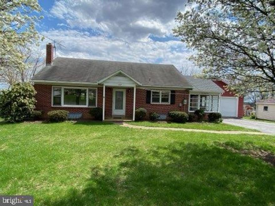 Welcome to 664 Elm St. This lovely 4 BR 3 full bath Cape Cod has so much to offer. The Living room has lots of natural light and luxury vinyl plank flooring. Around the corner is the eat-kitchen with tons of  cabinets, double sink, dishwasher  and includes the refrigerator.  Off of the kitchen is the sun porch which will be a favorite for morning coffee or afternoon relaxation. The first floor has a full bath with tub plus 3 bedrooms. Or use one as an office Or use one as a dining room.  Upstairs has 2 additional spacious bedrooms with built-in drawers for storage. There is a full bath with a shower upstairs as well. The home has central air.  Moving to the basement you will find 3 separate rooms, including the laundry area, the utilities, a separate well -lit bonus room  and a full bath with shower. From here a direct walk out takes you to the backyard. Continuing outside, the driveway wraps around to the rear of the 2-story heated garage with a garage door at the rear as well as the 2 car door on the front. Upstairs in the garage are 2 workrooms. plus the space for 2 cars. And did you catch this, the garage is heated and has a/c..  Spring is a great time to see the beauty of this home and  the community around it. Rt 100 gives you easy access to the Lehigh Valley with country roads connecting you to  Rt662.  The  Northeast Extension of the PA  Turnpike is an easy  drive as well. Schedule your walk through today. This home will fill a variety of  your needs!