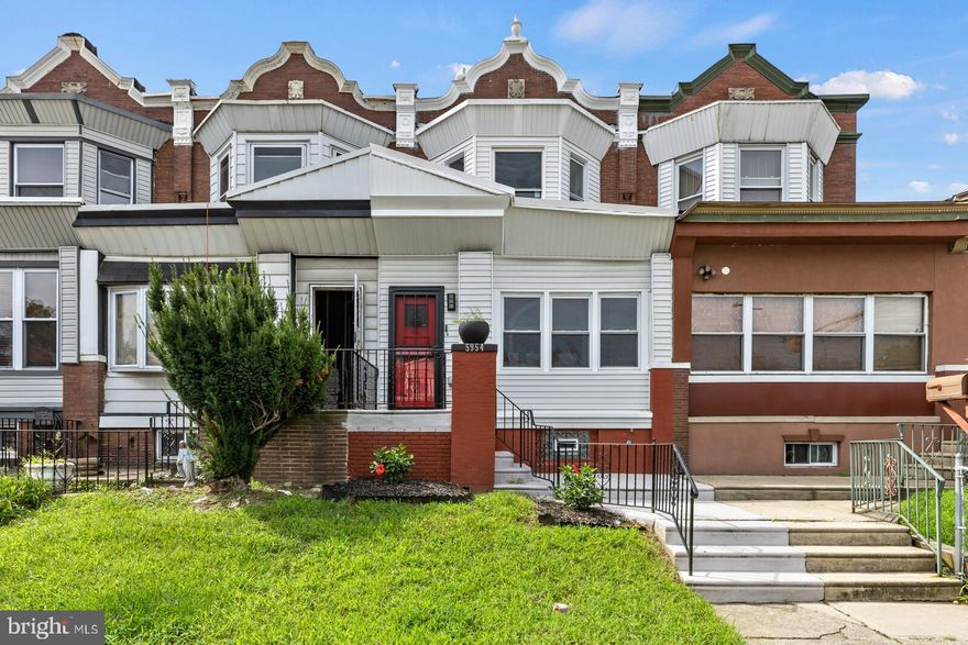 Welcome to 5954 Cobbs Creek Parkway, a beautifully remodeled 4 BR, 2 ½ Bath home that is ready and waiting for its new owner to move right in!!  This property has been completely updated top to bottom, inside and out!!  Everything is NEW, from the siding, windows, 6-panel doors, and flooring to the roof, plumbing, electrical, and HVAC system.  Not only is it all new, but the renovations feature intricate details and touches, such as the original stained glass window in one of the bedrooms, along with the tray ceiling and stunning rebuilt wood-burning fireplace (with new liner) in the Living Room that greets you upon entering.  Upstairs are 4 large bedrooms with ample closet space, as well as a full bathroom with soaking tub and separate stall shower.  There is also a fully finished WALKOUT basement with its own full bathroom, ideal for a Guest Suite or Teen Suite!  This home truly has it all and is located just minutes from Baltimore Pike for tons of shopping and dining options and it also provides easy access to public transportation.  Make your appointment today before this one gets away!