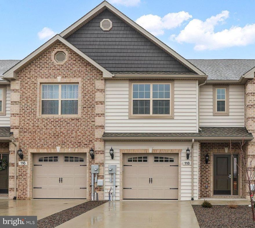 VERY IMPRESSIVE - Built in 2023, this townhouse offers UPSCALE finishes in a very convenient location. Wait until you see the upgraded kitchen cabinets and granite countertops. The kitchen also offer S.S. appliances, under the counter lights, oil rubbed bronze faucets and a stone backsplash. Open family room and dining area with plenty of windows and patio door that leads to a covered concrete patio. Spacious master suite with large walk-in closet as well as a second closet for additional storage. The Master bath includes a large shower and a double bowl vanity with granite countertops. Laundry room conveniently located on the second floor offers washer/dryer hook-ups and a utility sink.  Accent lighting with crown molding and tray ceiling in the family room, kitchen, and master bedroom.  This townhouse also features a one car garage, 3 bedrooms and 2.5 baths. Photos are of similar townhouse