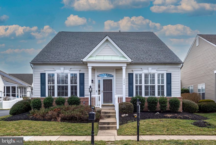 Welcome to Dunbarton – a gated, amenity rich 55+ community ideal for active adults who enjoy active lifestyle and living life to its fullest * This immaculately maintained and move-in ready Kyle Model is conveniently located right across the Dunbarton Clubhouse * 3BR/3BA * 2 car rear entry garage * Approx. 2,600 sq ft * Formal Living Room * Dining Room with bay window * Soaring 2 story ceiling  * Spacious main lvl Owner’s Suite with a walk-in closet  and a large Owner’s Bath with a shower and a corner soaking tub * Main lvl hall bath with a walk-in/tub shower * Large Kitchen boasting granite countertops, 42” upgraded cabinets, butler’s pantry and breakfast room * Huge 2 story Family Room with gas fire place leading to a charming screened-in porch * Upper lvl. featuring 3rd BR with a walk-in closet, a full bath, storage area and a loft * Newer roof (3.5yrs) and AC (5yrs old) * Elegant plantation shutters * Gleaming wood floors * Freshly painted with neutral colors * Brand new carpet * Amazing community amenities including the clubhouse, indoor pool and spa, a multi-purpose room with a billiards table and card tables, a ballroom, a fitness room, tennis and pickleball courts, a putting green, bocce courts, common areas and trails along Broad Run * Minutes from shopping, restaurants, grocery stores, I-66 and Prince William Parkway