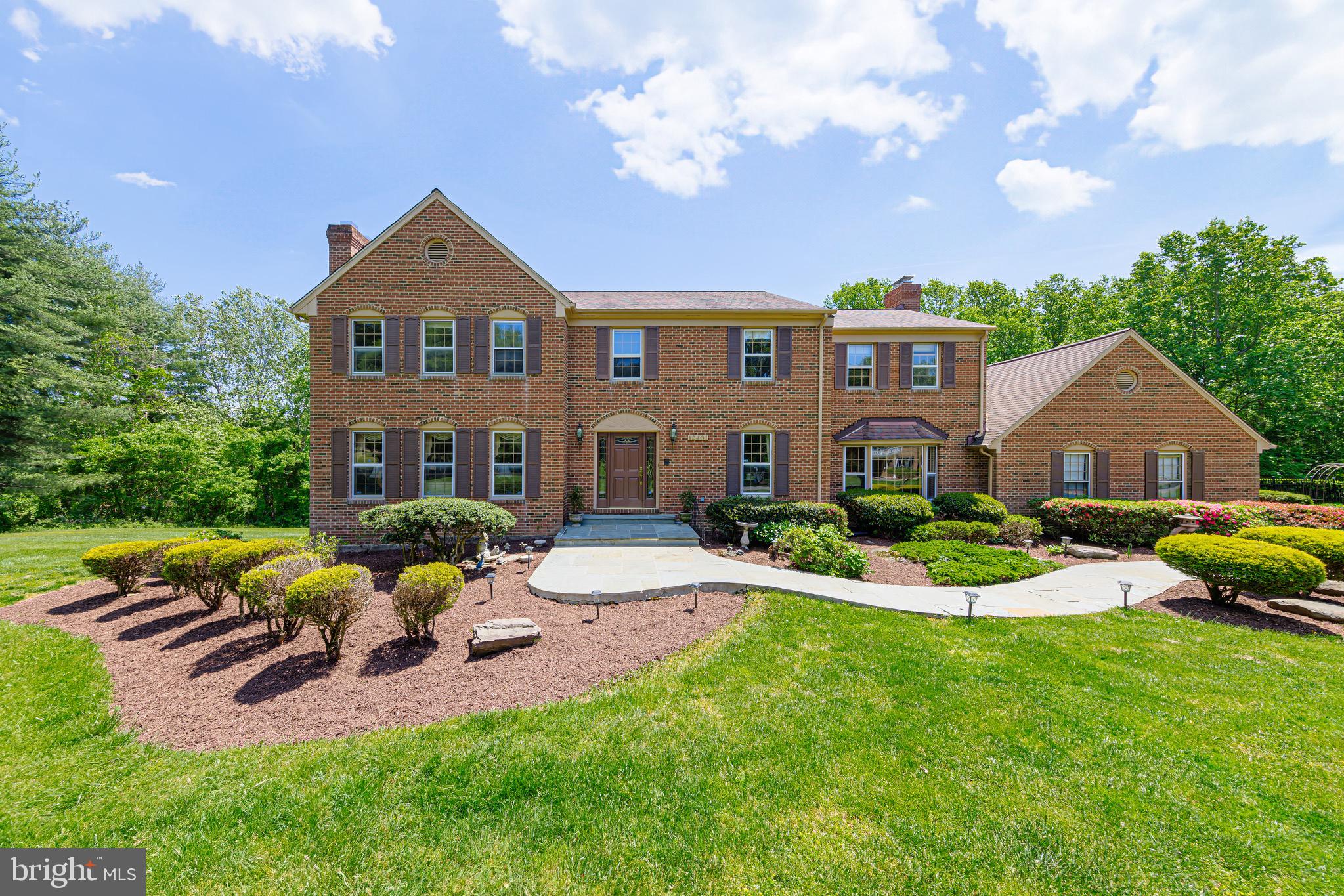 **ACCEPTING BACKUP OFFERS.**
Welcome to this picturesque Potomac center hall colonial within the coveted Rivers Edge community. This elegant bright and open residence offers 6 bedrooms, 4.5 baths, a two-car garage, and a spacious driveway. Situated on a vast corner 2-acre lot, the property features an expansive lawn for playing and entertaining. The gracious front entry hall leads you to a home office space with built-in shelving, and an inviting formal living room with fireplace. Enter the large dining room ideal for formal get-togethers and special occasions. The kitchen boasts a separate pantry, wood cabinetry, stainless steel appliances, and granite countertops. A large, light-filled breakfast area with a bay window and built-in desk, completes the space. Steps from the kitchen is a family room with a floor to ceiling stone fireplace and access to the expansive deck for outdoor relaxation overlooking the lush backyard. On the second floor there is a primary suite with walk-in closet, fireplace, and an updated ensuite bathroom that includes a soaking tub, separate shower, and double vanity. Four generously sized additional bedrooms, each with ample closet space, two full baths, and a convenient laundry room grace this floor.
The fully finished, walkout lower level is a highlight of this home, featuring a sizable recreation area complete with wet bar, brick fireplace, a large bedroom, full bath, and additional storage. This level opens to the backyard for outdoor living.
Recent upgrades include new windows, carpets, flooring, and freshly painted throughout.
Rivers Edge is a desirable neighborhood in the Wooton high school district that features walking trails that lead to the C&O canal tow path. Ideally located with easy access to the 270 corridor, Potomac Village and downtown Crown. Experience the perfect blend of space, privacy and nature. Welcome home.