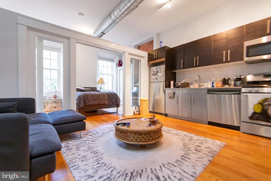 *Available 8/1!*

Don’t miss the opportunity to live in this unique lofted 1 bedroom, 1 bathroom unit in the heart of Washington Square West and off the Avenue of the Arts! You will enjoy high ceilings, tall windows, central air, washer/dryer in unit, and basement access with a designated storage locker. The kitchen is complete with granite counter tops, modern cabinets, garbage disposal, and stainless steel appliances including the dishwasher, microwave, gas oven/stove and refrigerator. The bedroom has exposed brick, big windows, and is separated from the living room by sliding glass doors. The bathroom is finished with beautiful white subway tile, a round mirror, and sleek vanity.

Lease Terms: Generally, 1st month, and 1 month security deposit due at, or prior to, lease signing. Other terms may be required by Landlord such as last month’s rent upfront. $65 application fee per applicant. Tenants are responsible for: electricity, gas (if applicable), cable/internet and $10/mo technology fee. Water is billed by usage for this unit. Additional fees or requirements may be applicable for units with Homeowners or Condo Associations. Landlord Requirements: Applicants to make 3x the monthly rent in verifiable gross income, credit history to be considered, no evictions within the past 5 years, and must have a verifiable rental history with on-time rental payments. Exceptions to this criteria may exist under the law and will be considered. Cosigners will be considered.

*Sorry, no pets