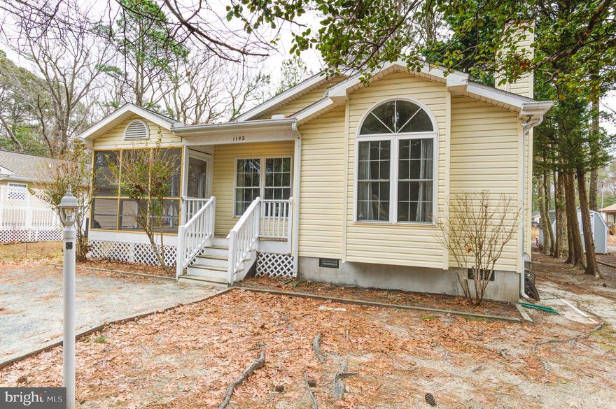 All spruced up and ready for your enjoyment! Coastal contemporary with 3 bedrooms and 2 full baths has been painted, new vanity light, new ceiling fans added and new appliances in the kitchen. A 10x16 screened porch to be enjoyed as the warm weather finally comes and Spring arrives. Attached storage shed. New stone drive being done this week. New Luxury Vinyl Plank flooring now throughout the house.  Easy to see.