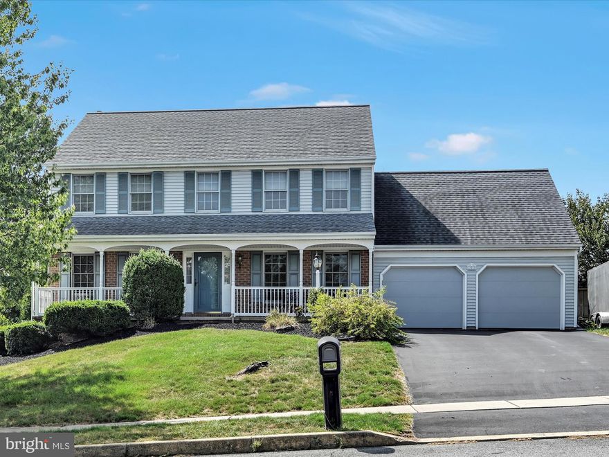 Welcome to this charming two-story colonial offering 2,016 sq. ft. of living space on a .41-acre lot. The first floor features LVP flooring throughout, a spacious living room with a brick fireplace, formal dining room, and a kitchen with granite countertops, beautiful cabinetry, and a functional island. A first-floor laundry and half bath add convenience. Upstairs, discover four bedrooms and two full bathrooms, including a private primary suite. The unfinished basement provides ample storage or potential for additional living space.

The highlight of this home is the large enclosed screened porch, bright and filled with natural light, complete with a ceiling fan,  that opens directly to the backyard with an in-ground pool and fenced yard with a large concrete patio with awning thats perfect for entertaining or relaxing.

This home combines modern upgrades, classic charm, and an incredible indoor-outdoor flow for year-round enjoyment! 1yr Home warranty included for peace of mind