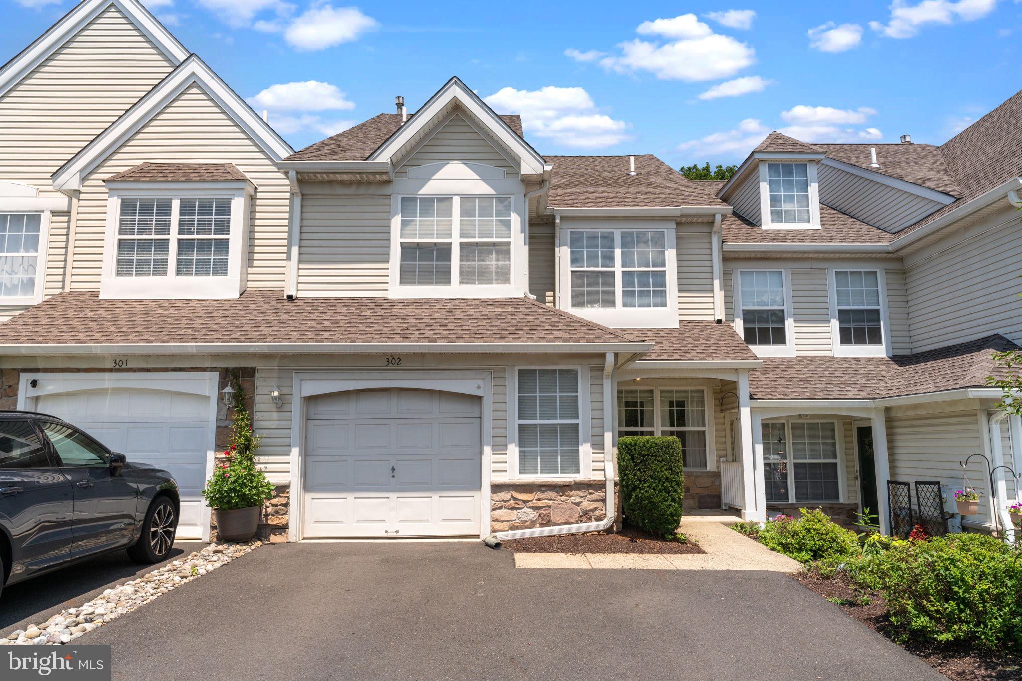NEW PROFESSIONAL PHOTOS JUST ADDED! Take a ride down Weston Lane in New Hope, and you will find a beautifully maintained townhome rarely offered in the Wilshire Hunt neighborhood. Once you enter the foyer, your eyes will immediately notice the freshly painted walls throughout the house and beautiful crown molding in the living room and dining room. The main level features wall-to-wall carpeting and generous living spaces ready for your personal touch. Enjoy cooking in the large, open-concept kitchen, featuring a black stove and refrigerator, a stainless steel dishwasher, white modern cabinets, an eat-in kitchen, and ample storage and counter space. Adjoining the kitchen is a bright family room with a gas fireplace and a door leading to your low-maintenance private backyard. The fenced-in backyard faces woods and includes a patio perfect for bringing the entertainment outdoors. A half bathroom and laundry room complete the main floor. The large master suite features a walk-in closet, a gas fireplace, and a master bathroom with a stall shower and a tub. Two additional bedrooms with ceiling fans and ample closet space, and a full bathroom complete the upper level. Additionally, there is a one-car attached garage. Located within walking distance to the award-winning New Hope-Solebury school district, towpaths, restaurants, and shops. Just 70 minutes to NYC, 30 minutes to Princeton, and 60 minutes to Philadelphia. Bring your vision and make this home your own!