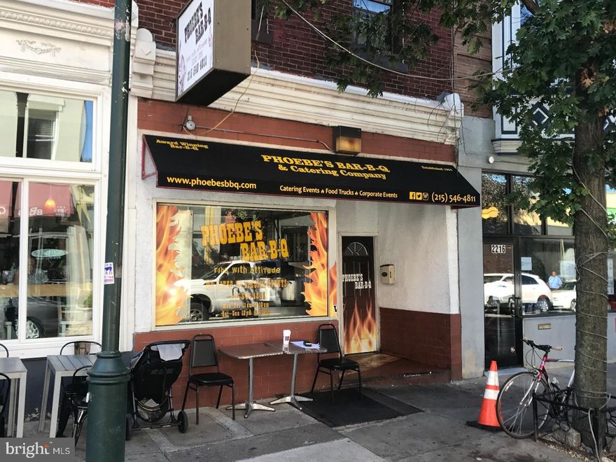 Mixed-Use property with successful BBQ business + 4 Residential Rental units. Prime Location located near other convenience shopping, bus lines, Rittenhouse Square, Fitler Square, University of Pennsylvania and btween Rittenhouse/Fitler/Graduate neighborhoods. Commercial Unit: is an active, successful business, Phoebe's BBQ ; Unit 1R: is a Studio + 1 bath; Unit 2F is a 1 bedroom + 1bath ; Unit 2R is a Studio + 1 Bath ; Unit 3F is a 1 bedroom + 1 bath. The Building asking price is $899,000 and the Business asking price is $179,000.