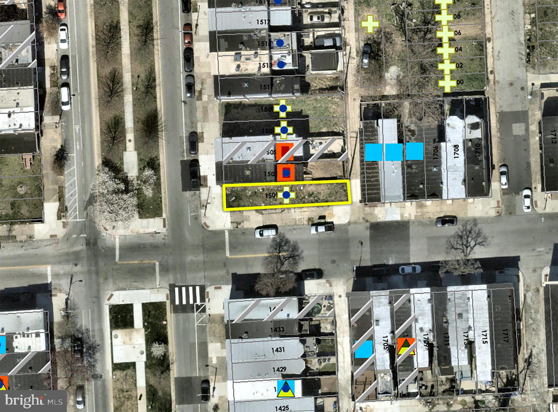 ONLINE AUCTION: Bidding begins 4/3/2025 @ 10:00 AM. Bidding ends 4/7/2025 @ 11:20 AM. List Price is Suggested Opening Bid. Deposit: $5,000.
The vacant end-unit lot at 1501 N Broadway in Baltimore, MD 21213, is situated in the Broadway East neighborhood. The property encompasses approximately 1,530 square feet. Nearby attractions include Clifton Park, offering extensive green spaces and recreational facilities, and the historic Clifton Park Golf Course. Major traffic arteries nearby include East North Avenue and Broadway, providing access to downtown Baltimore and surrounding areas.