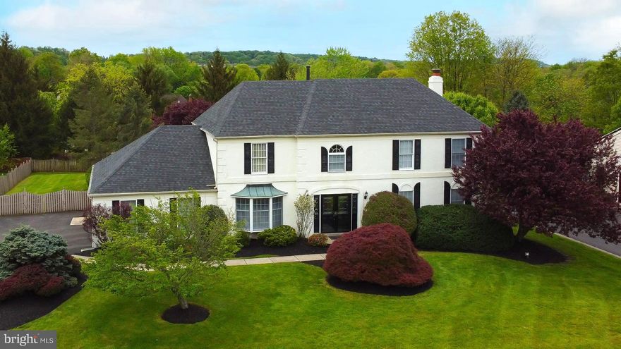 Are you looking for a fabulous home in a wonderful neighborhood? Impressive 4 Bedroom, 3.2 Bath expansive Colonial desirable Dublin Hunt Community. This well maintained home offers over 4000 SF (inc Finished Basement) and is situated on a fenced-in premium lot with IN-GROUND POOL, SPA combination (46 X 23, heated, gunite, 3-6 FT with 26,500 gall) with updated custom tile work. The underwater lighting transforms your entire backyard into a beautiful oasis. Marvelous manicured backyard showcases a Trex Deck, retaining wall and lush landscaping all surrounded by mature trees and wood fence with 2 gates. Plenty of ground for trampoline, swing set and game of tag! Relax and enjoy Summer POOLSIDE at home in your own private retreat!Award winning Upper Dublin School District with newer high school, brand and new Sandy Run Middle School. This delightful Dresher gem showcases many upgrades including; Brand New HVAC System (2023), Trex Deck (2021-45 X 18), Water Heater (2017), Expanded Kitchen (2016), Engineered Hardwood Floor (2016), Roof (2014-50 yr), huge Laundry/Mud Room, detailed millwork, recessed lights, ceiling fans, security system, custom faux blinds, 2 car Garage and expanded driveway. Gleaming black double doors with beveled glass and sidelights welcome you into the sunlit, 2 story Foyer with double coat closet and hardwood floor. You will feel right at home! The divine Dining Room is appointed with hardwood floor, bay window and upscale chandelier. The heart of the home is the gourmet Kitchen boasting a Breakfast area with skylight and French doors to the Deck, 36” off white cabinetry, granite counters, subway tile backsplash, stainless steel appliances inc 5 burner range and blt-in microwave, island bar with seating and pendant lights. Around the corner is a large butlers pantry with granite top and access to Garage. Kitchen overlooks the comfortable Family Room featuring a stone GAS Fireplace, wet bar, triple window and French doors to the luminous Living Room with hardwood floor. Sizable Laundry/Mud Room with (included) newer front loading washer/dryer, 2nd refrigerator and blt-in cabinets. 2 Powder Rooms, one with easy access to Pool. Escape to the 2nd level Owners Bedroom Suite with Dressing area with walk-in closet, Owners Bath with jetted soaking tub, tile floor, linen closet and 2 furniture vanities with brass sinks (one in Dressing area) and Sitting Room with 2 double closets. 3 additional generous sized Bedrooms, all with double fitted closets. Full Hall Bath with white double vanity with quartz countertops (2023), tub/shower and tile floor. Fantastic Finished Basement with Full Bathroom-possible as Au-Pair/In-Law Suite or extended Family. Ideal as Game/Play/Media or Fitness Room. Working from Home? 2nd Finished Room is well suited as an Office, Meditation or Yoga Studio. There’s also a huge Storage Room. 2 car side entry Garage with 2 transmitters, 2 keypads and blt-in shelving. Summer is around the corner! Love barbecuing on the Deck overlooking the stunning backyard with Pool! This wonderful home is conveniently located to the NEW Promenade at Upper Dublin with shops and restaurants inc; Sprouts Market, HomeGoods, Turning Point and Starbucks. Nearby to Mondauk and Aidenn Lair Parks, Esports Fitness, downtown Ambler with cafes and theater and Glenside’s Keswick area with entertainment. Close to major rtes inc; PA Turnpike (276, 476),309, 152, 611, 309, 63 and Ft Wash and Ambler Train Stations. This timeless and gracious home is being offered for sale by the original owners. Sensational flow and superb entertaining space! This is truly the perfect place to call home! 1 year warranty to the joyous Buyers!