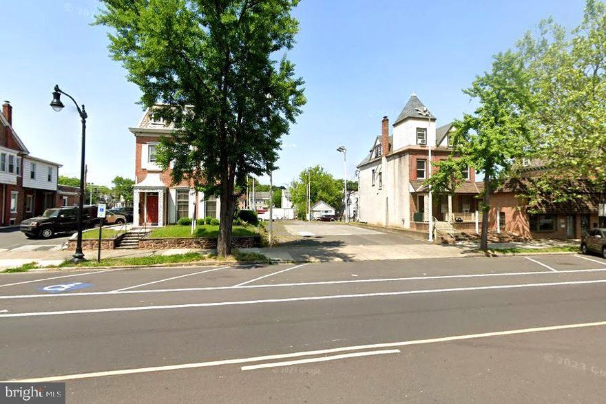 Amazing value for this building with first floor offices and 2+ Bedroom/2 Bath Apartment on 2nd and 3rd floors.  Full Basement.  Many improvements by current owners.  New HVAC on first floor.   Private parking lot in rear and  on street parking in front.  Back Alley.  Sidewalks.  Public bus route.  Front and side entrances for office.  Front and back entrances for apartment.  Full basement for storage.  Office consists of front reception area-Kitchenette-Powder Room-4 offices with one on 2nd floor-many built ins-closets.  Apartment is very large and charming.   Apartment is not rented as of right now in case the purchaser wants personal use of  but advertising for rent for $1500+ a month.  Sellers has list of improvements.  3 separate electric meters. Separate heat for office and apartment. NO A/C in apt.   Building total 3500+/-  sq.ft.  Businesses all around this property have been established for many years.