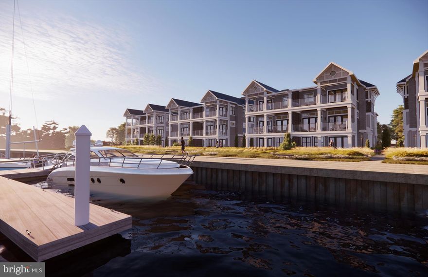 Welcome to Sunset Wharf, an exclusive 28 unit duplex development nestled in the serene Bay Bridge Marina. Embrace waterside living at its finest with stunning views, modern amenities, and the charm of a close-knit community. Each duplex is meticulously designed to offer spacious, open-concept layouts that blend modern elegance with everyday comfort. Enjoy breathtaking views of the Chesapeake Bay through expansive windows that fill your home with natural light. High-end finishes, gourmet kitchens, and luxurious master suites create an ambiance of sophistication and tranquility. Private outdoor spaces provide the perfect setting for relaxation or entertaining guests. With a variety of floor plans to suit your lifestyle, the units at Sunset Wharf promise an unparalleled living experience in a vibrant, coastal community. Enjoy easy access to marina facilities, scenic walking trails, and vibrant local dining, walking distance to Libbey's Coastal Kitchen & Cocktails and Knoxie's Table.  At Sunset Wharf, experience the perfect blend of tranquility and convenience, making it the ideal place to call home. Discover your paradise by the bay today!