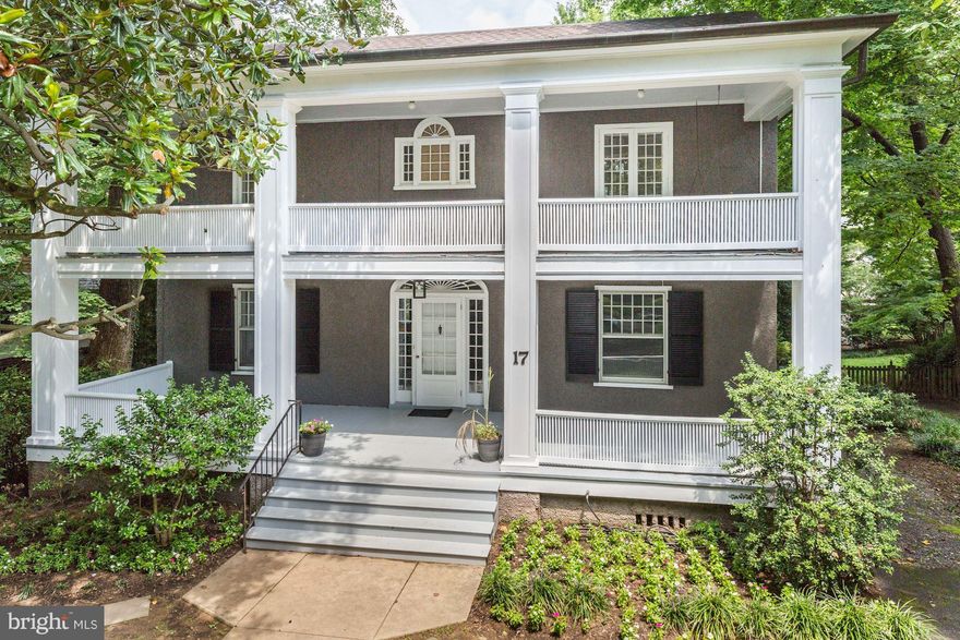 ESTATE SALE. One of largest lots in Village:10,000 Sq. Ft. A 5 BR/3.5BA  New Orleans Colonial" w/ stucco ext. & double deck front porch & swing, ! Wonderfully flowing w/grand foyer & staircase, large LR, formal Dining, & finished attic.9 Ft. ceilings, deck, grand FP & mantle; restaurants, & METRO.STATE & COUNTY HISTORIC PRESERVATION TAX CREDITS POSSIBLE!