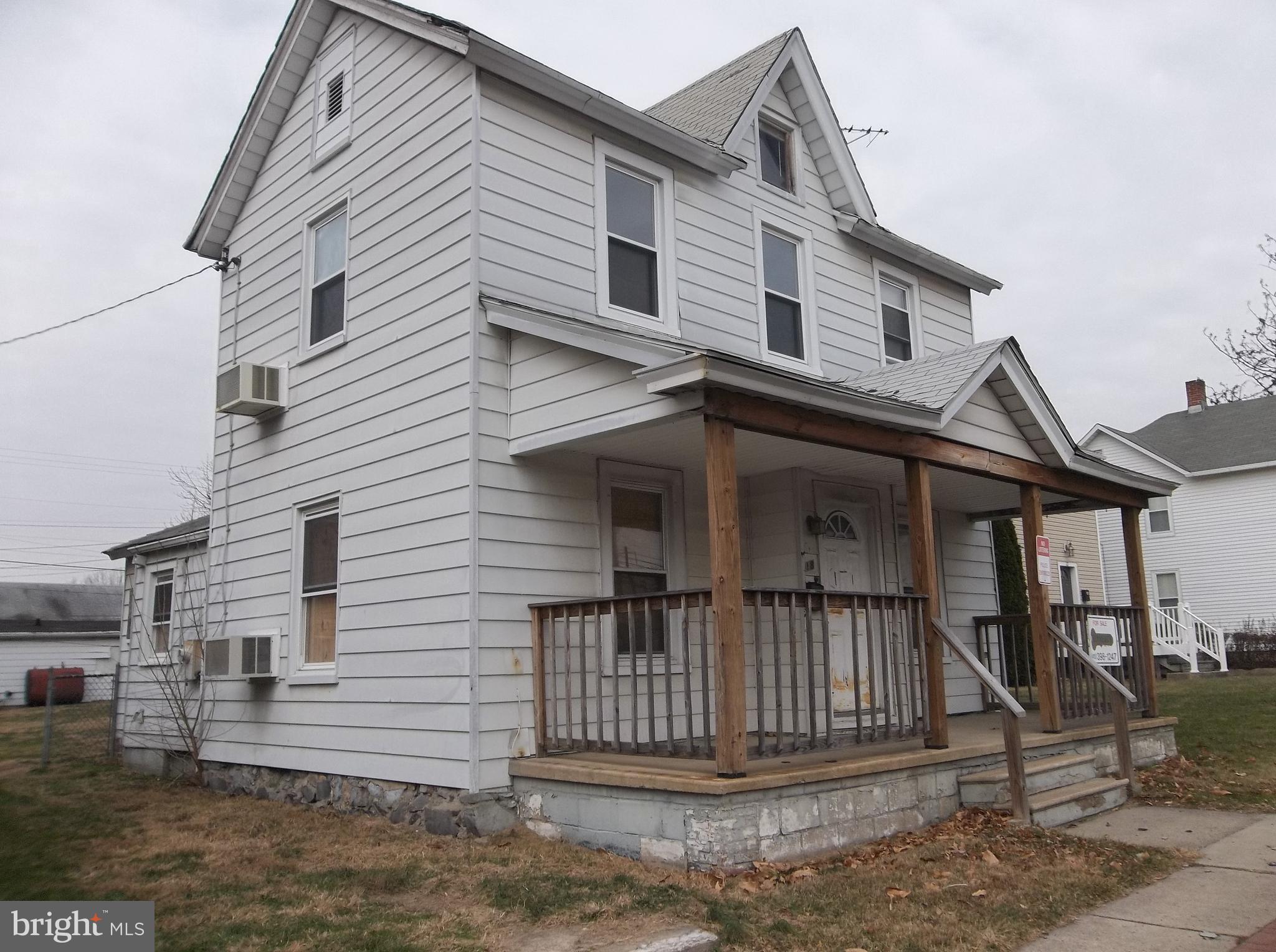 Endless possibilities with this location in Downtown Aberdeen. Walk to the Amtrak station just across the street.. Zoned B2 this property fronts to both N Philadelphia Blvd with and Howard St, It has 2 building, a one story unit /office rented and a 2 story older home . Property needs work . But has lots of potential