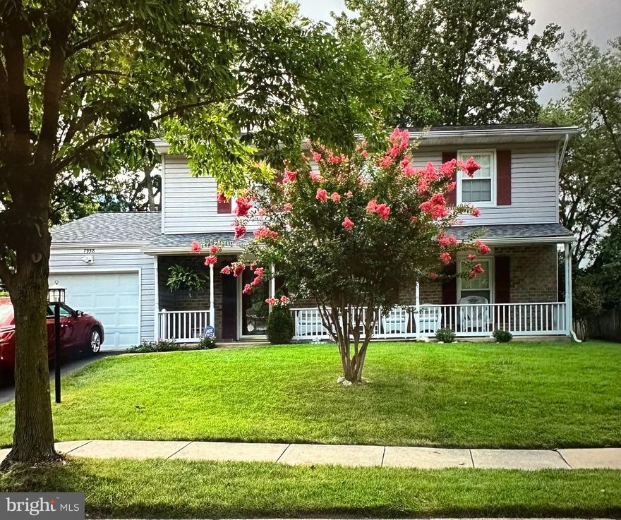 2 story colonial home in The Provinces. This 4 Bedroom, 2.5 Bath home has updated kitchen, screened back porch, covered front porch and garage. Looks beautiful in spring with its crape myrtle blooms and hardy zoysia grass. Your dream home  is located a stone's throw from Arundel Mills mall and just about any restaurant you'd like to visit! Close to Ft Meade, the  Airport and major commuter routes.  This home has 3 year old roof, 2 year old HVAC system. Newer windows and water heater as well. Not much to do here but move in. Get it while it's hot!